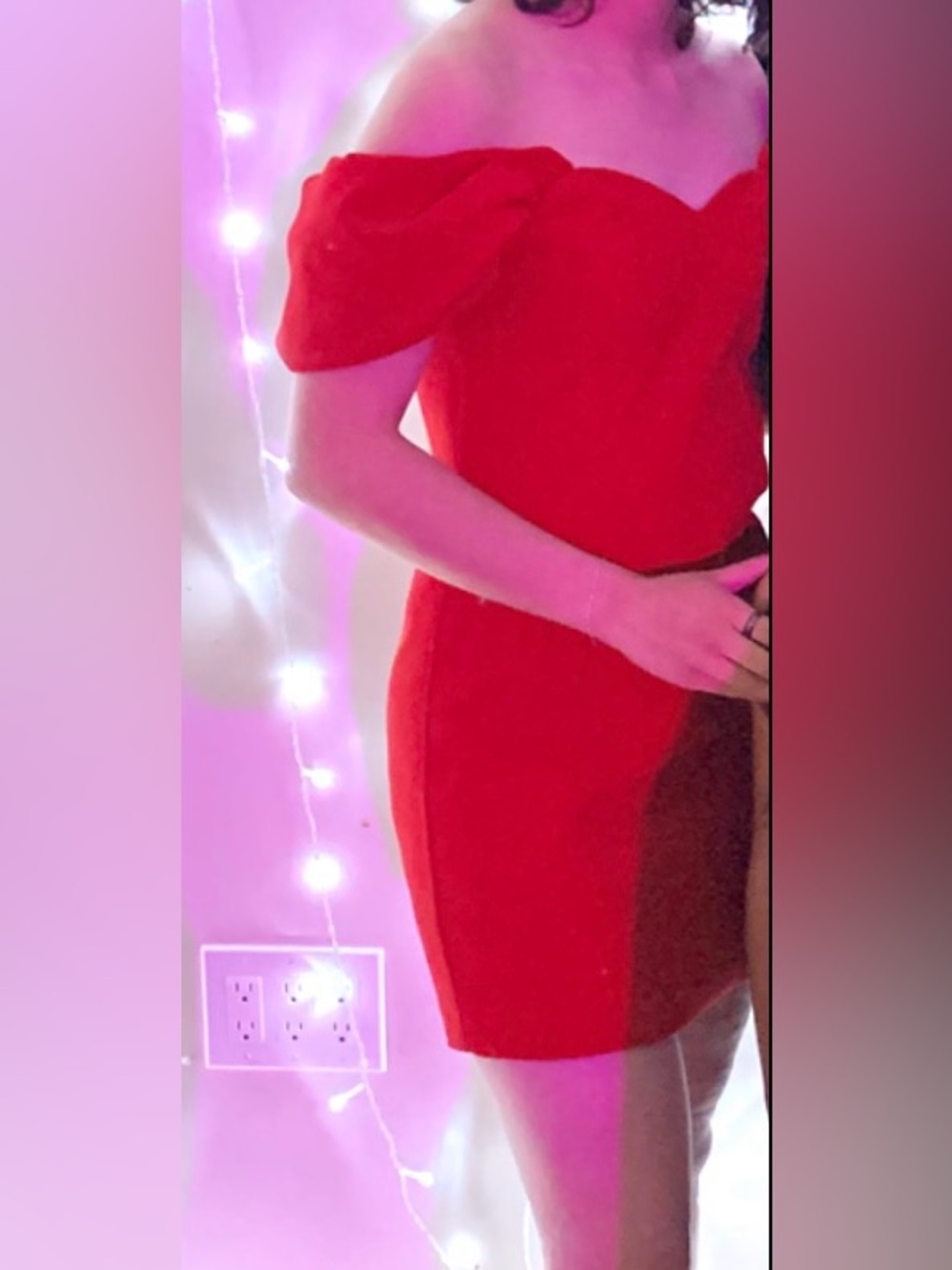 Zara red dress